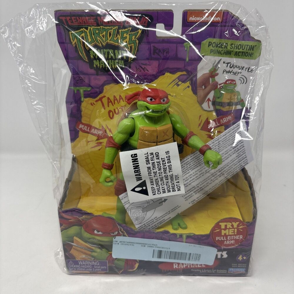 Teenage Mutant Ninja Turtles: Mutant Mayhem Raphael Ninja Shouts Figure 5.5in